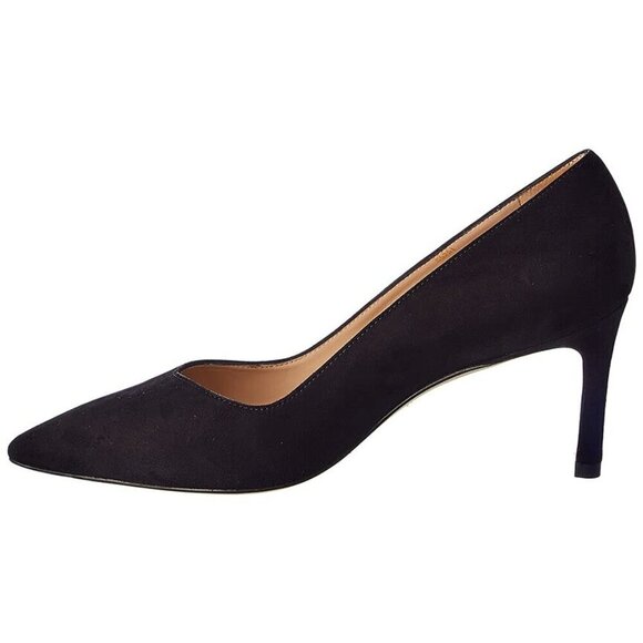 Stuart Weitzman Anny 70 Pointy Toe Pump Black Patent Heel Women’s NEW NIB Size 7 - Picture 3 of 16